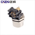 IP67 right angled Female Male M12 X-coed 8Pin PCB Mount 90degree Socket Connector